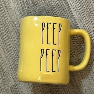 RAE DUNN artisan PEEP PEEP coffee beverage mug cup drinkware. New condition